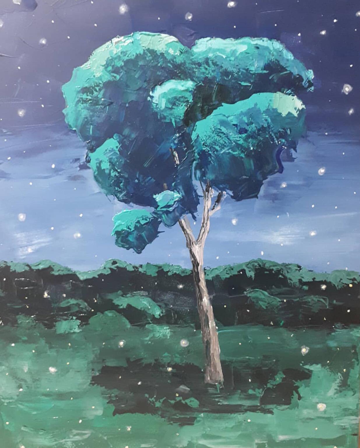 Ekaterina Khazina night tree