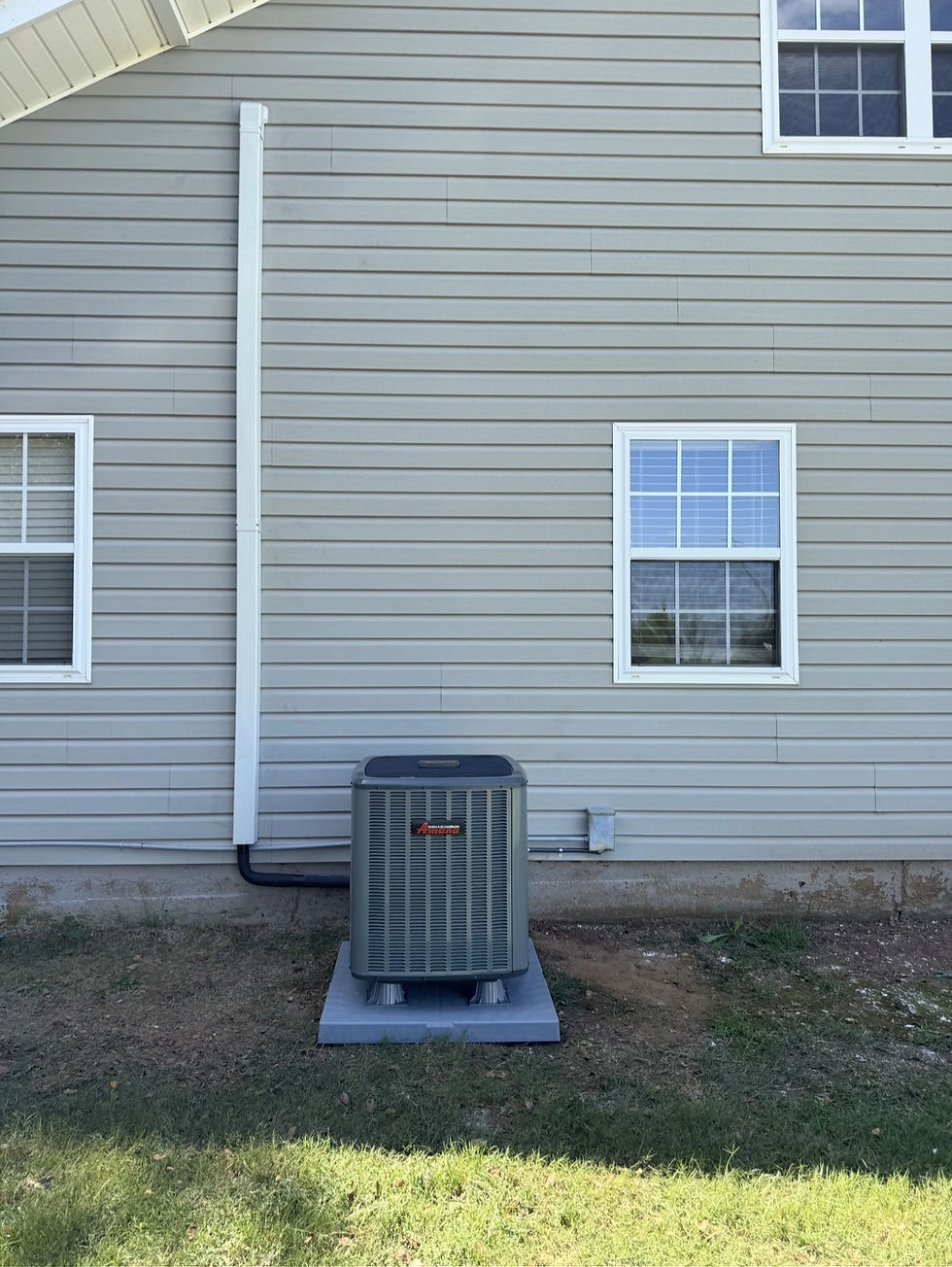 New Amana air conditioner installed by 405 Heating & Air Conditioning in Purcell, Oklahoma