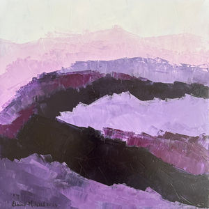 'Amethyst'-Mineral Series, Oil on Canvas, 40 x 40cm (Unframed)