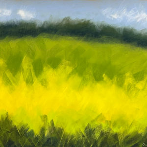 'Spring Aura', Soft Pastels on Pastelmat, 50 x 70cm (Unframed)
