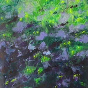 'Vibes of Strength', Acrylic and Acrylic Inks on Canvas, 62 x 98cm (Unframed)
