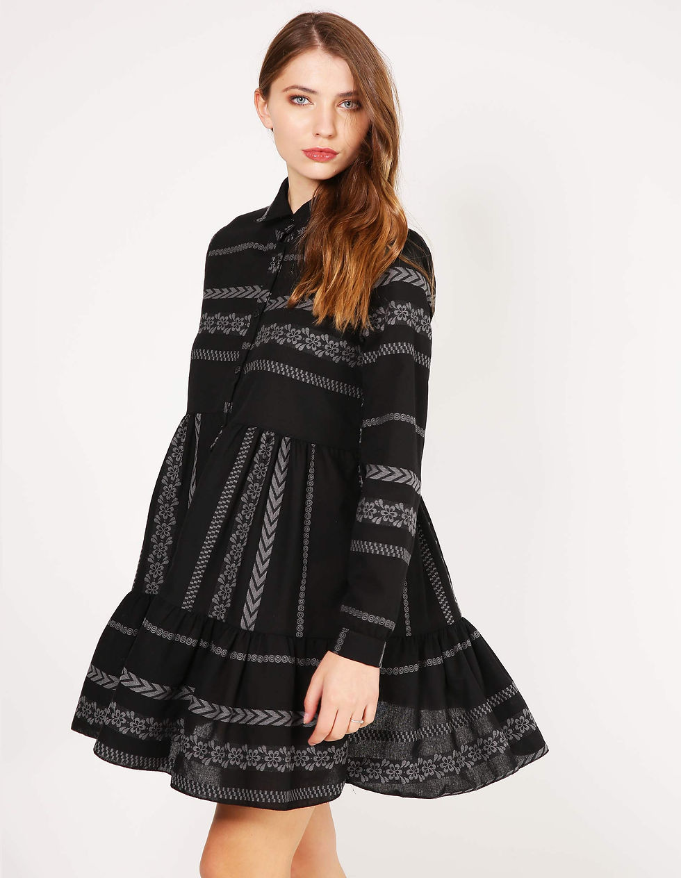 Платье-рубашка из хлопка