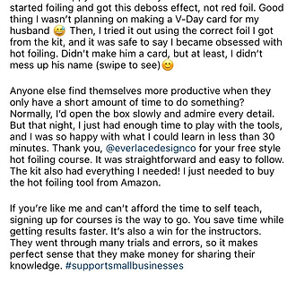 hot foiling online course testimony.jpg