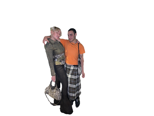 Cut out of Max and Chelsea looking glam