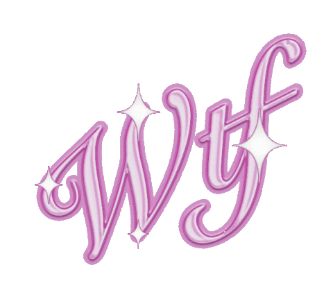 pink wtf Sticker 