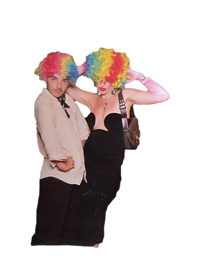 Cut out of Max and Chelsea looking glam