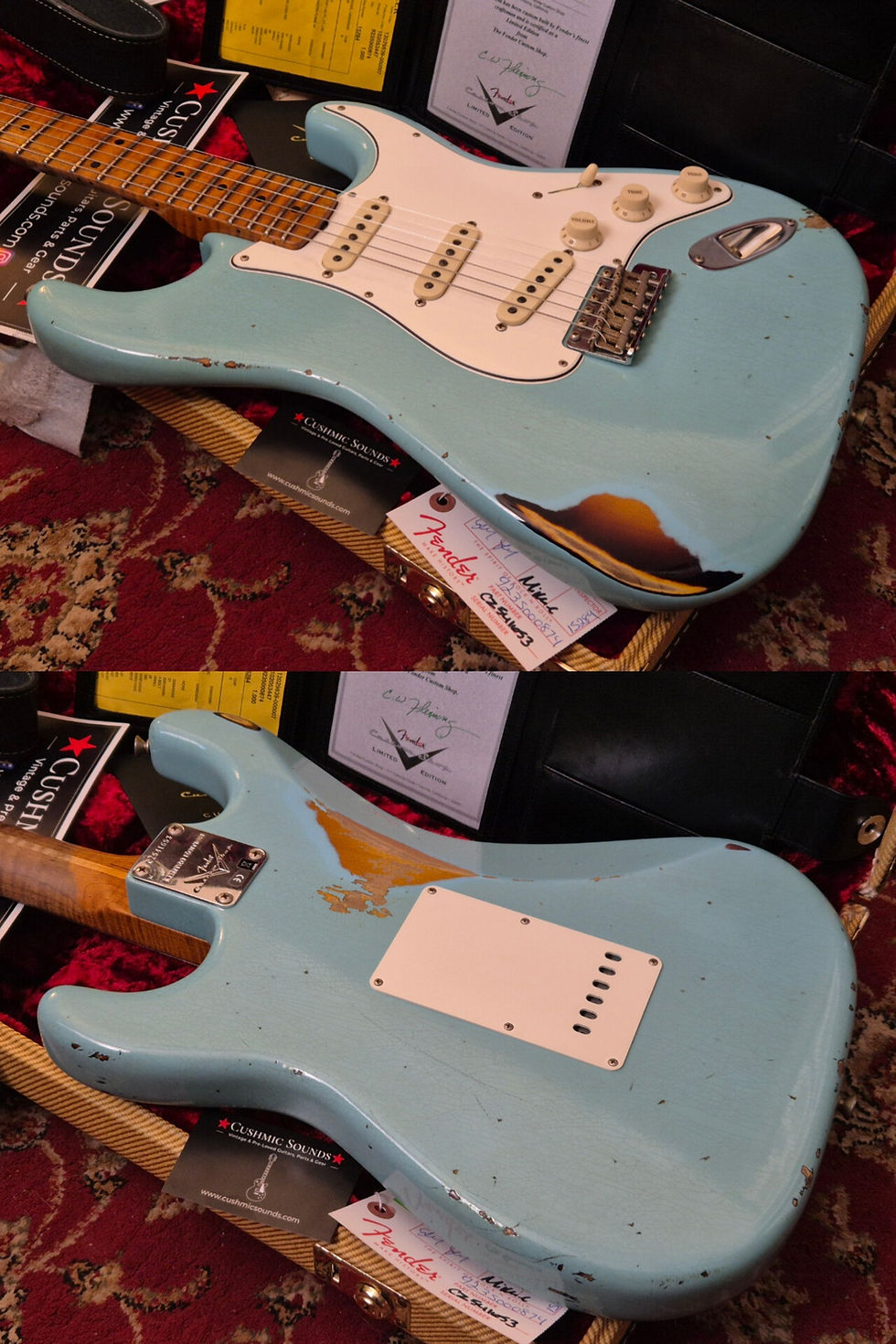 Thumbnail: ☆SOLD☆ Fender Custom Shop LTD Roasted Tomatillo Strat 2019 Rel Daphne Blue/2TSB