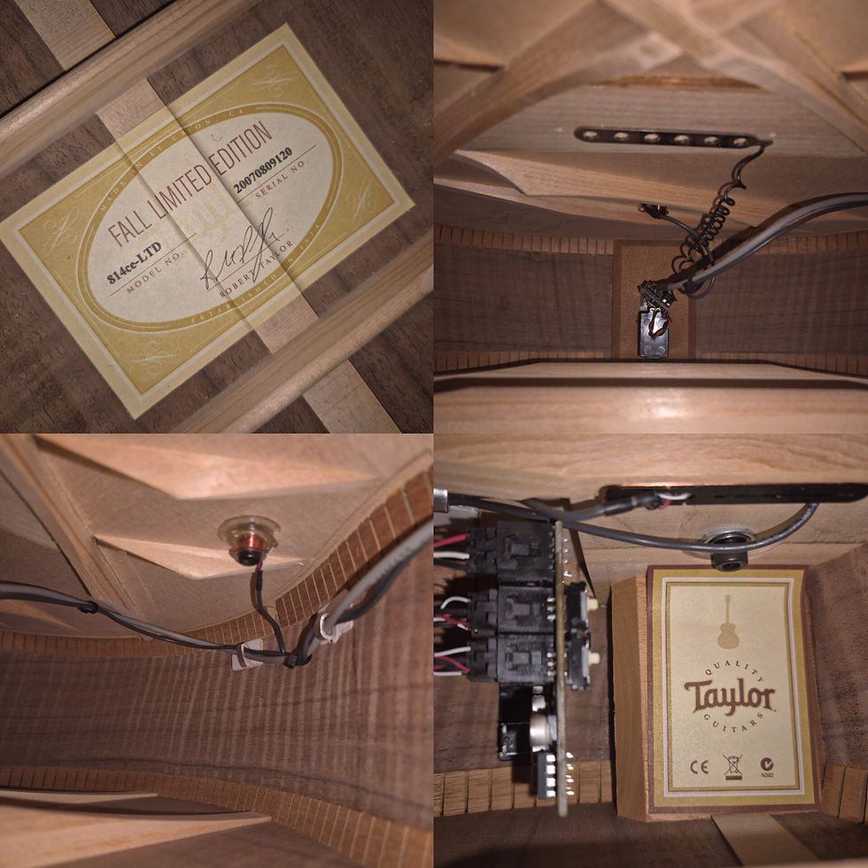 Thumbnail: ☆SOLD☆ Taylor 814ce-LTD Fall Limited Edition "Fiddleback" Walnut B&S 2007