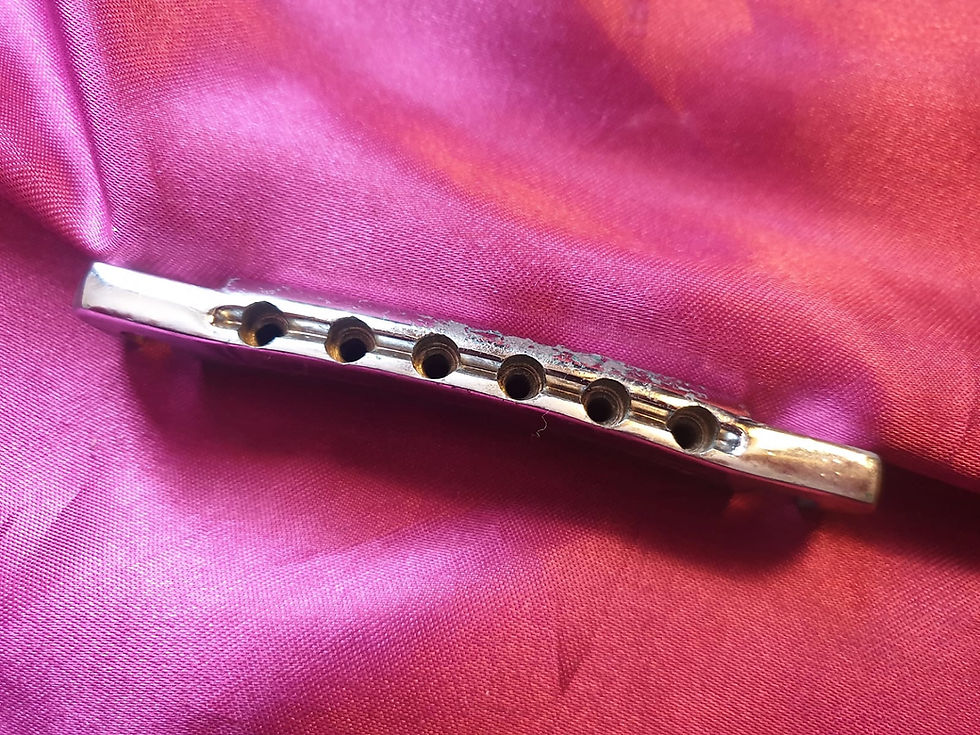 Thumbnail: ☆SOLD☆ Gibson Stop Tailpeice Vintage 1970 Aluminium Chrome Plated
