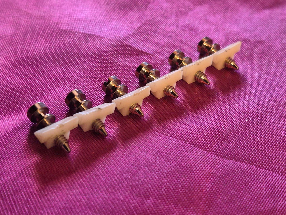 Thumbnail: ☆SOLD☆ Gibson Nylon Saddles with Screws for ABR-1 Bridge