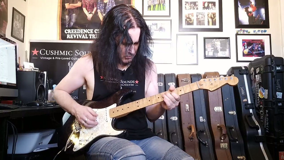 Thumbnail: Fender Custom Shop American Classic Stratocaster Black Holoflake 1994