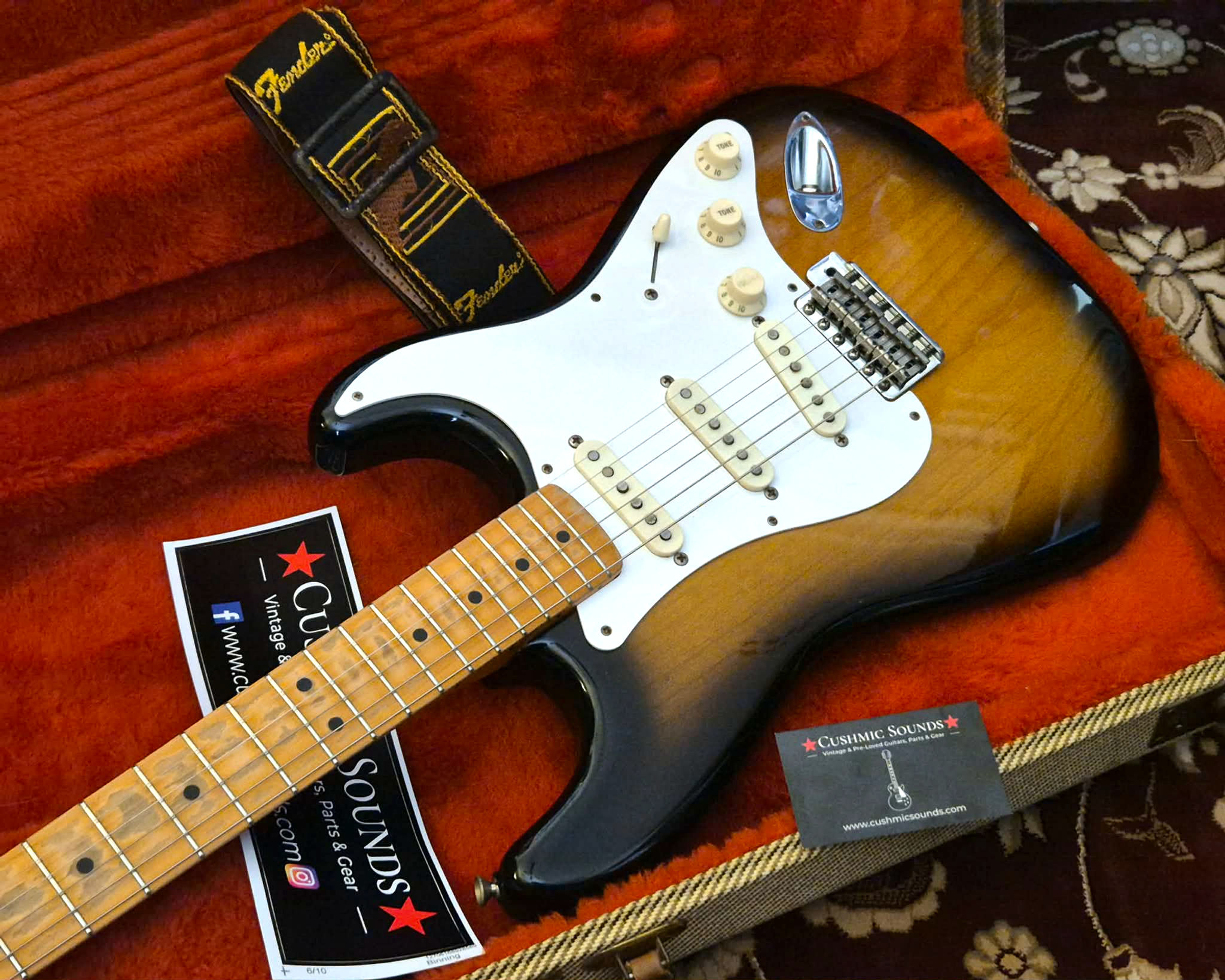Fender American Vintage 1957 Reissue Stratocaster 2-Tone Sunburst Fullerton 1982