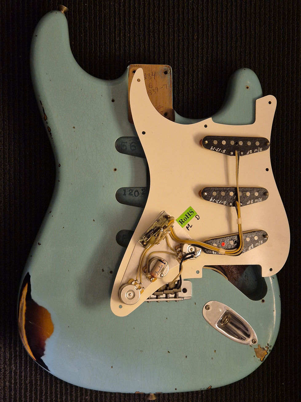 Thumbnail: ☆SOLD☆ Fender Custom Shop LTD Roasted Tomatillo Strat 2019 Rel Daphne Blue/2TSB