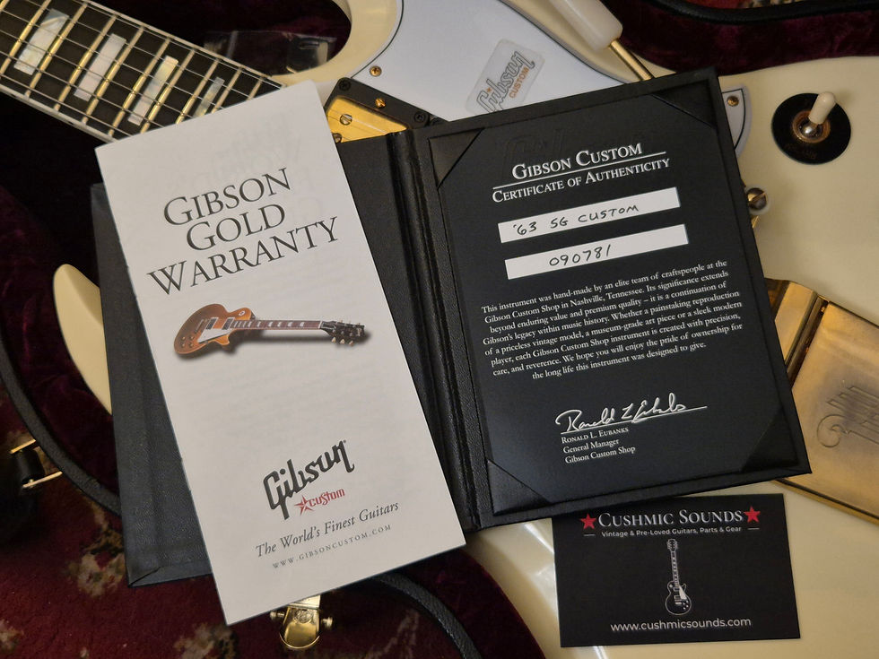 Thumbnail: ☆SOLD☆ Gibson Custom Shop '63 Les Paul SG Custom Reissue VOS Classic White 2019