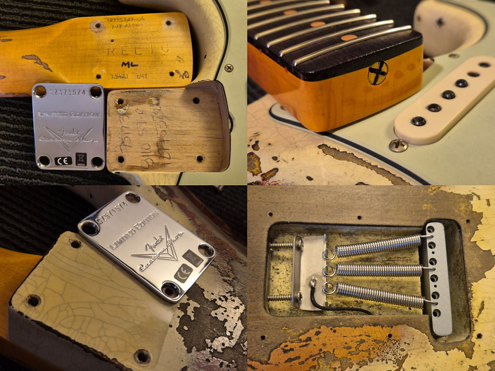 Thumbnail: ☆SOLD☆ Fender Custom Shop LTD 59 Strat Super Heavy Relic Vint Wht/Choc 3TSB 2023