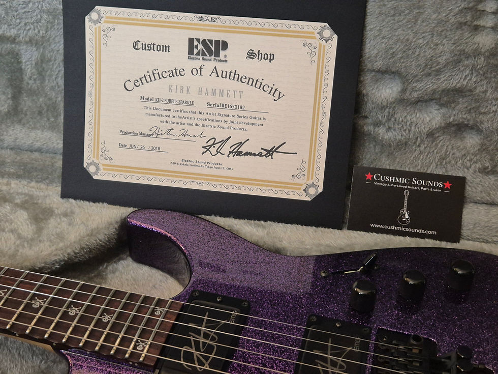 Thumbnail: ESP Custom Shop KH-2 Kirk Hammett Signature Purple Sparkle 2018