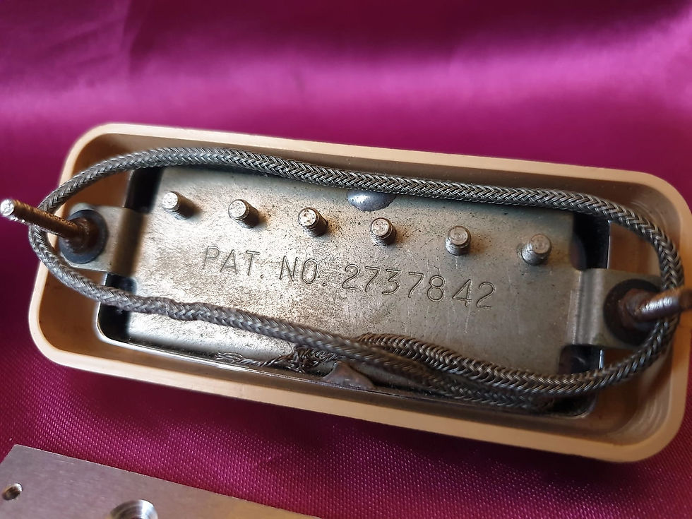 Thumbnail: ☆SOLD☆ Gibson Mini Humbucker Pickups PAT NO Full Set 1970's MINT!