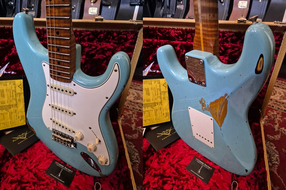 Thumbnail: ☆SOLD☆ Fender Custom Shop LTD Roasted Tomatillo Strat 2019 Rel Daphne Blue/2TSB