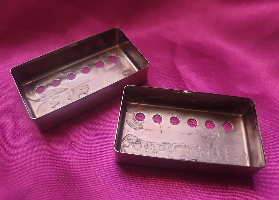 Thumbnail: ☆SOLD☆ Gibson Humbucker Pickup Covers 2012 - Chrome
