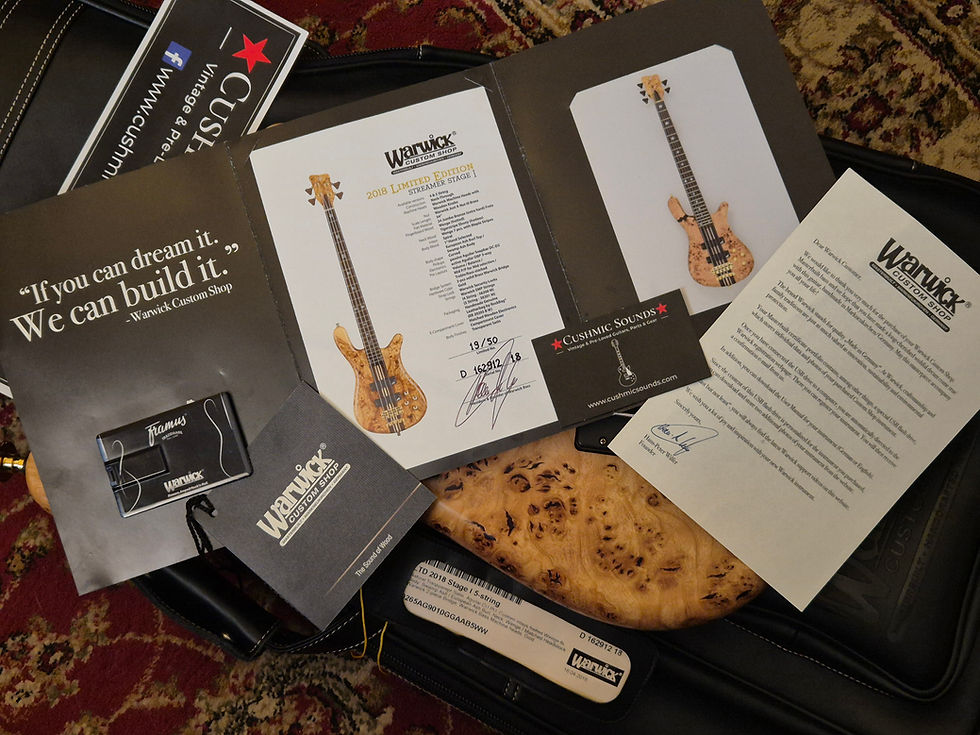 Thumbnail: ☆SOLD☆ Warwick Custom Shop Streamer Stage 1 Ltd Edition #19/50 NAMM 2018