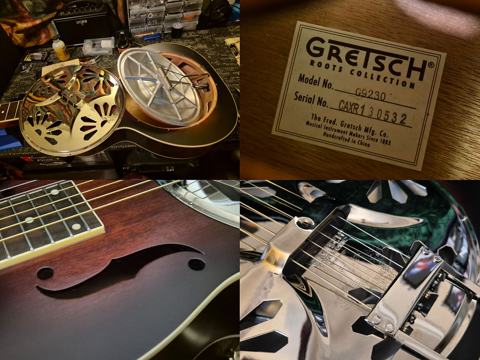 Thumbnail: ☆SOLD☆ Gretsch G9230 Bobtail Square-Neck "Spider Cone" Resonator 2013