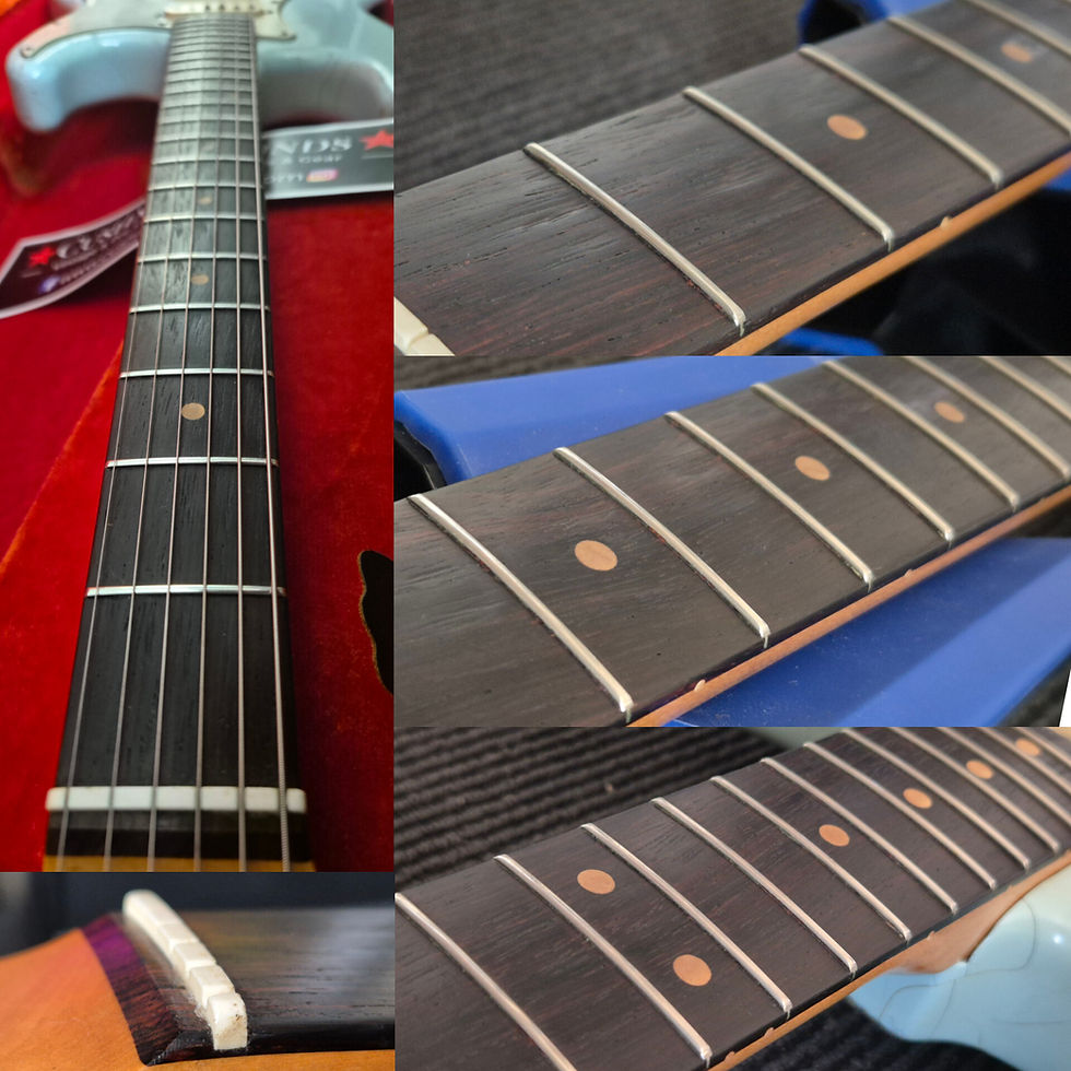 Thumbnail: ☆SOLD☆ Fender Stratocaster 1963 Sonic Blue Body Refin/Restoration