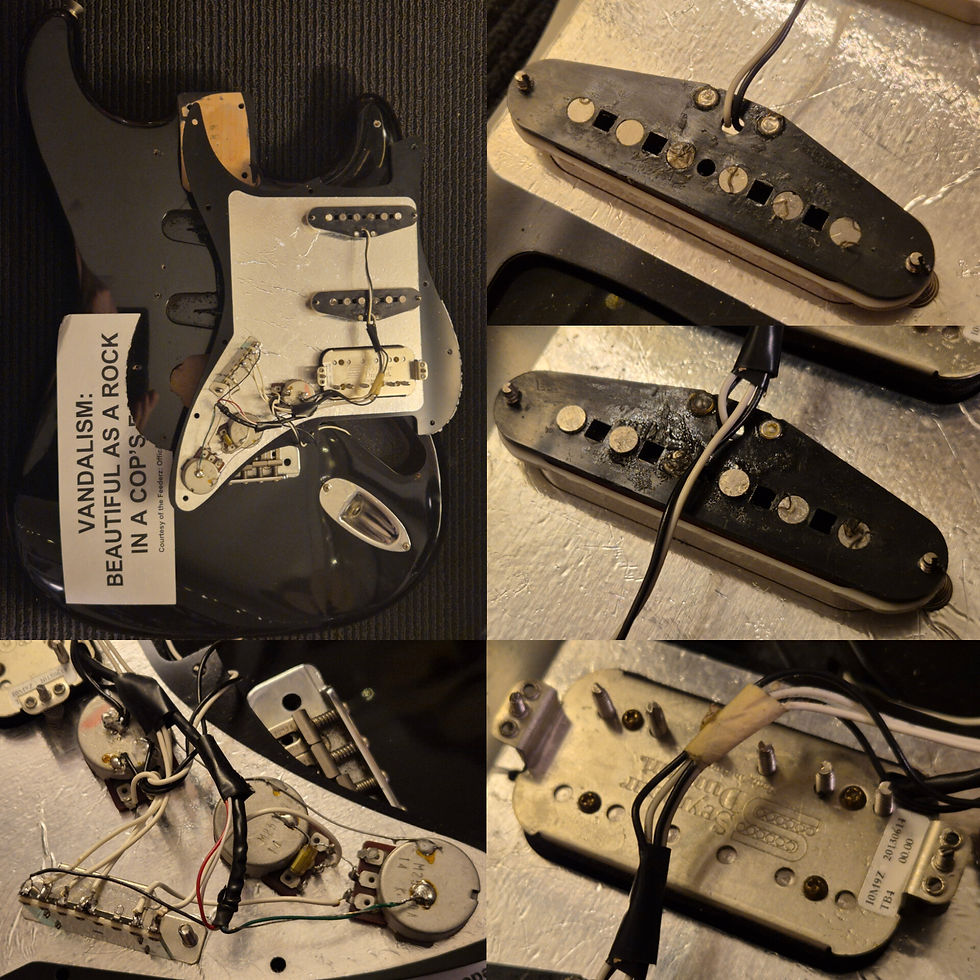 Thumbnail: ☆SOLD☆ Fender Stratocaster MIJ 1962 Reissue Kurt Cobain "Vandelism" Tribute 1991