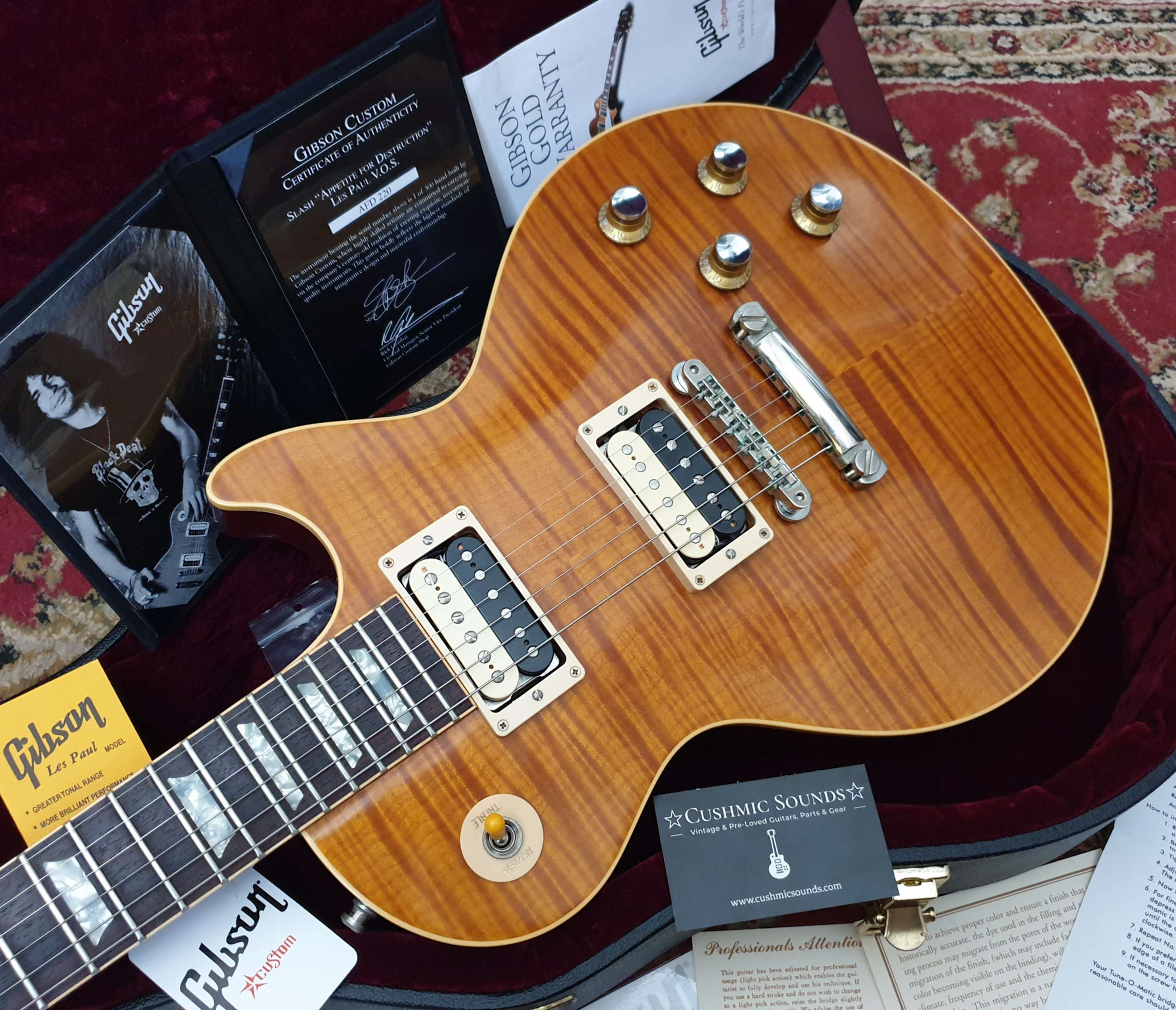 ☆SOLD☆ Gibson Custom Shop Slash Sig "Appetite For Destruction" VOS Les Paul 2010