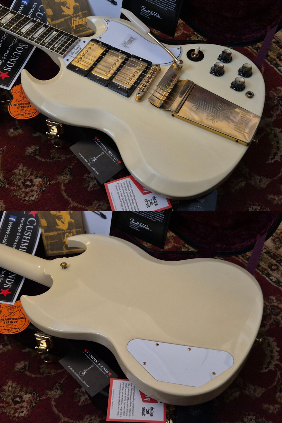 Thumbnail: ☆SOLD☆ Gibson Custom Shop '63 Les Paul SG Custom Reissue VOS Classic White 2019