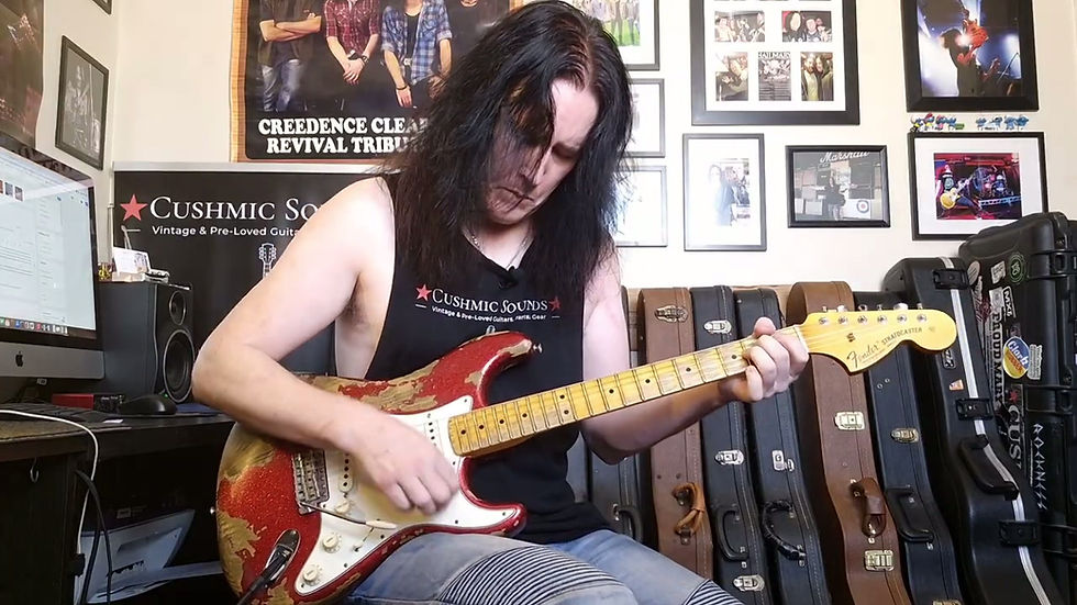 Thumbnail: Fender Custom Shop #38 Ltd '68 Stratocaster Heavy Relic Aged Red Sparkle 2018