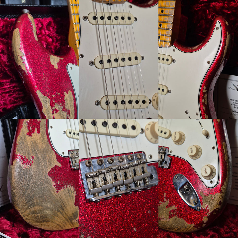Thumbnail: Fender Custom Shop #38 Ltd '68 Stratocaster Heavy Relic Aged Red Sparkle 2018