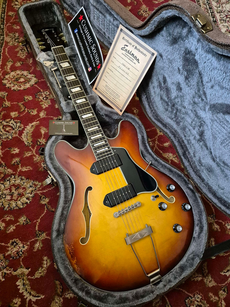 Thumbnail: ☆SOLD☆ Eastman T64/vt-GB Hollowbody Aged Gold Burst 2023