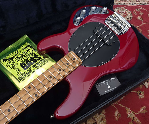 ☆SOLD☆ Ernie Ball Music Man StingRay Trans Red 1993 | Cushmic Sounds