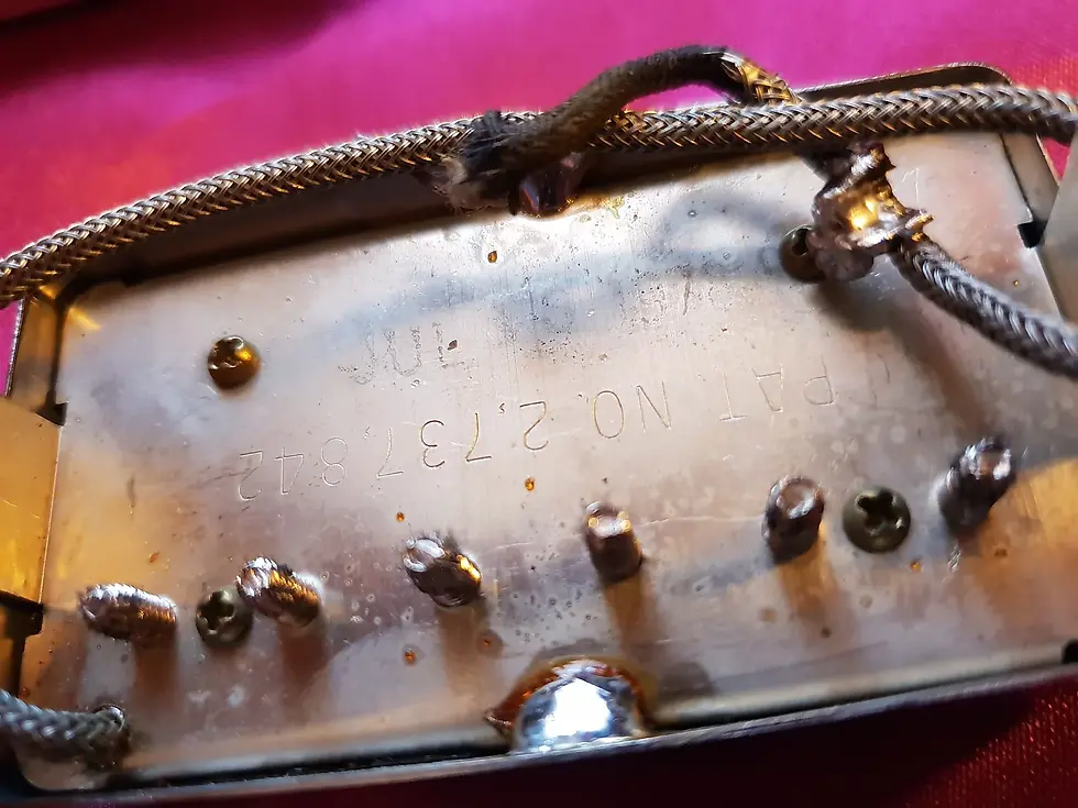 Thumbnail: ☆SOLD☆ Gibson PAT-NO Humbucker Pickups 1978 Original Chrome Covers