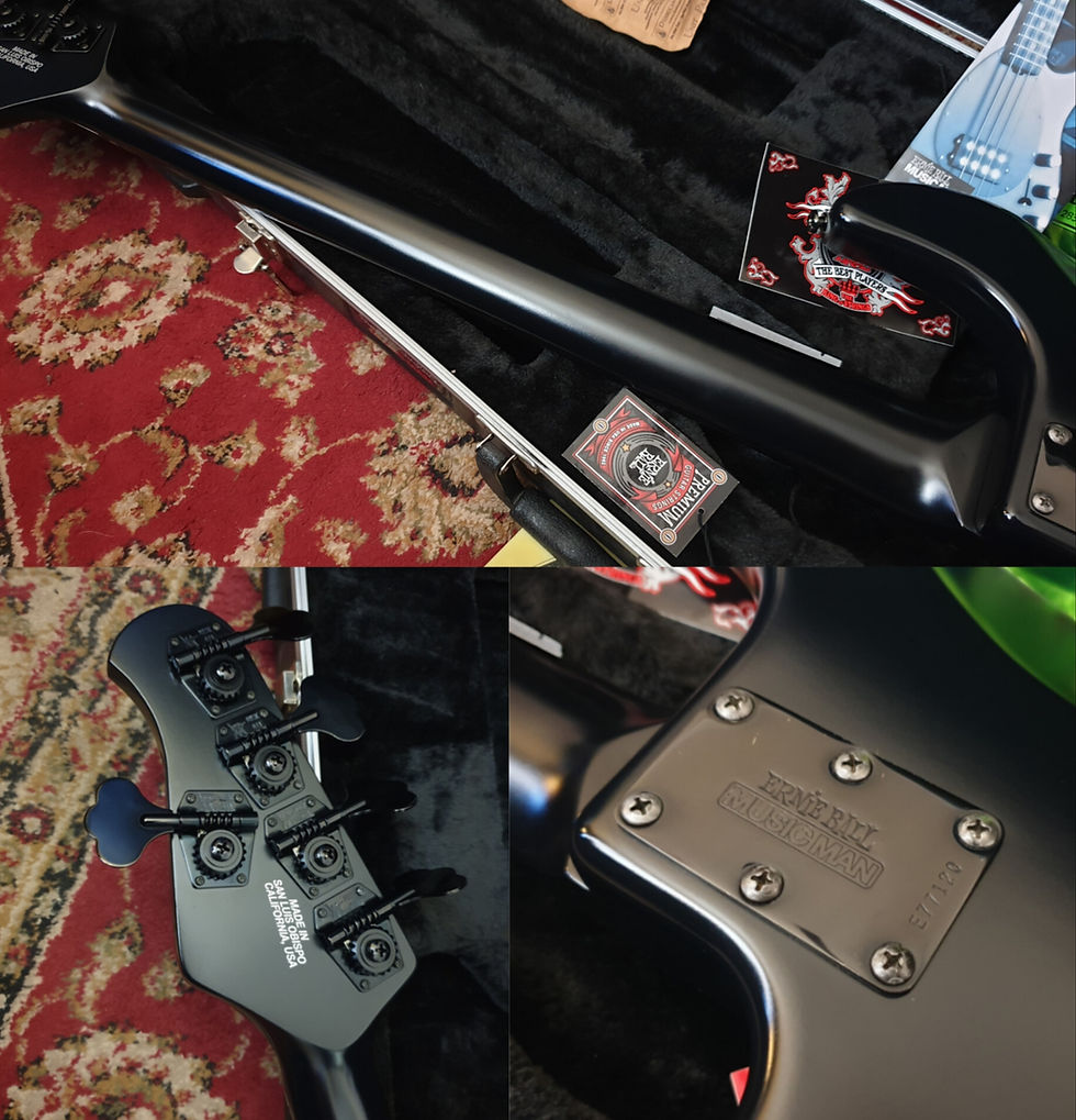 Thumbnail: ☆SOLD☆ Ernie Ball Music Man StingRay 5 HH Stealth Black 2012