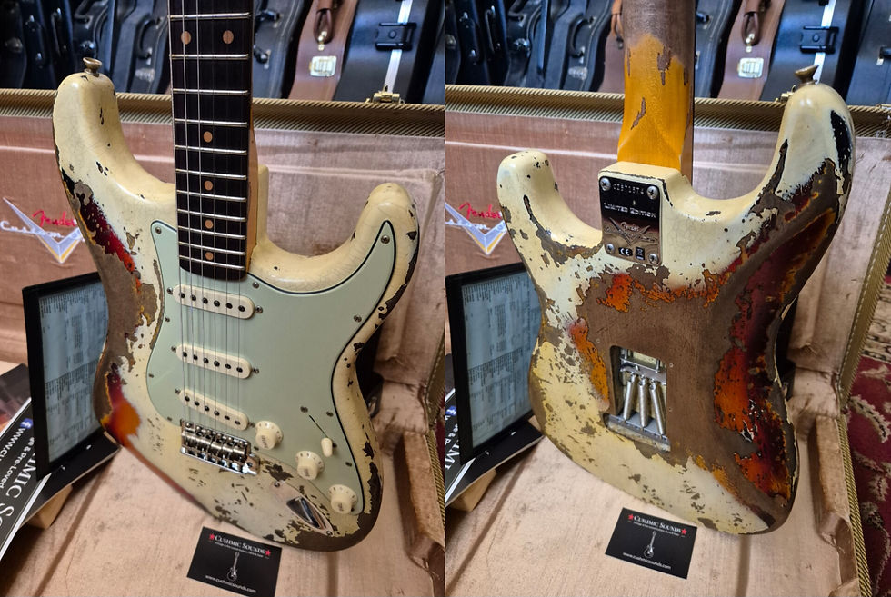 Thumbnail: ☆SOLD☆ Fender Custom Shop LTD 59 Strat Super Heavy Relic Vint Wht/Choc 3TSB 2023