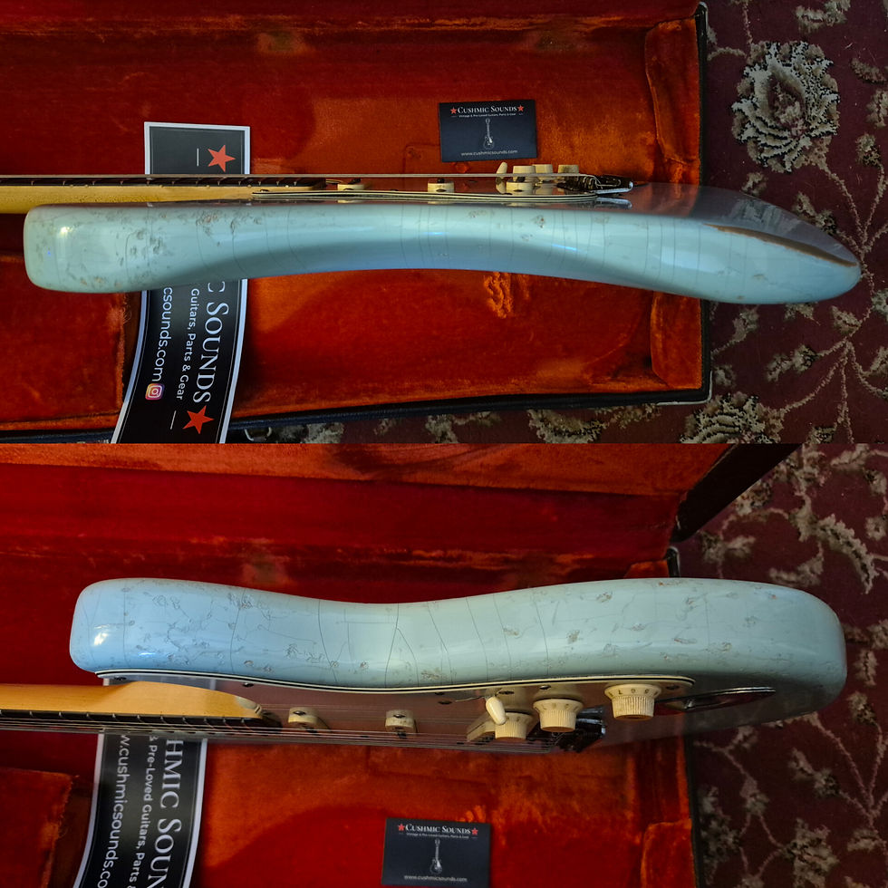 Thumbnail: ☆SOLD☆ Fender Stratocaster 1963 Sonic Blue Body Refin/Restoration