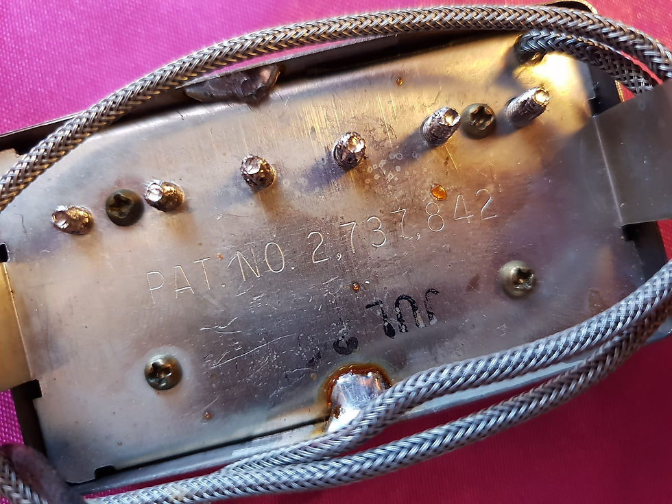Thumbnail: ☆SOLD☆ Gibson PAT-NO Humbucker Pickups 1978 Original Chrome Covers