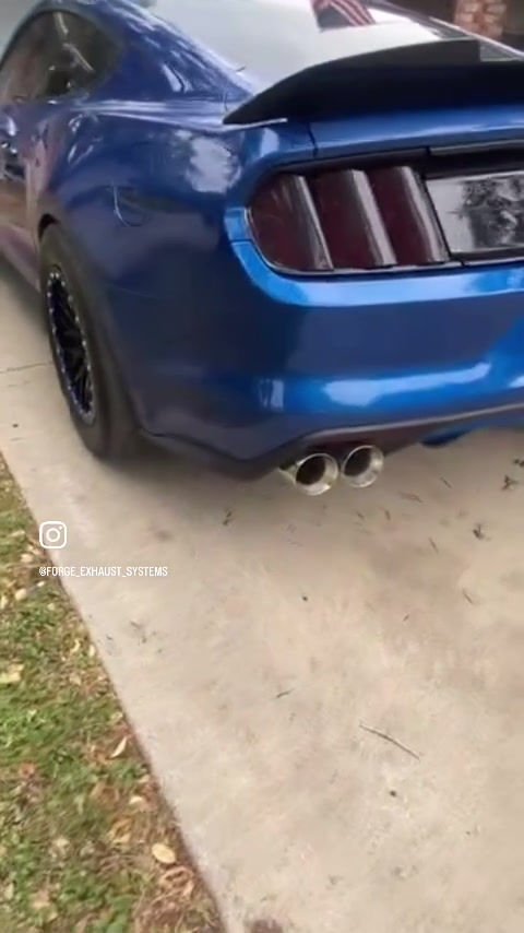 Thumbnail: FORGE 2015-2017 Mustang quad tip catback for Kooks 3 inch header extensions