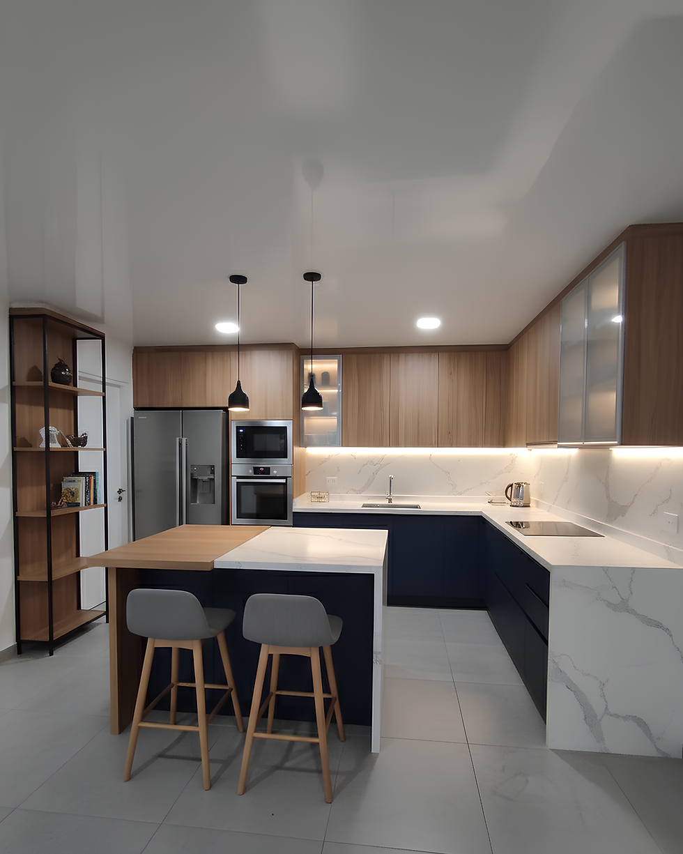 Cocina integral con isla diseño moderno Bitanu Dosquebradas
