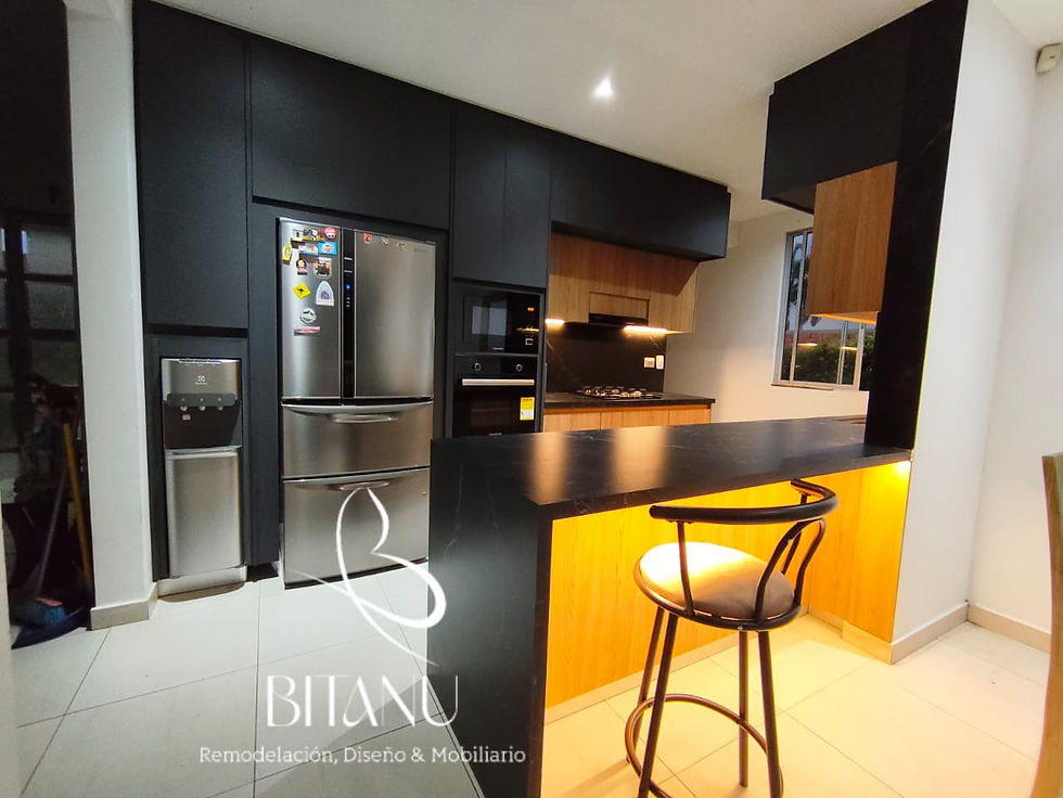 Barra cocina integral luz indirecta Pereira Dosquebradas - Bitanu