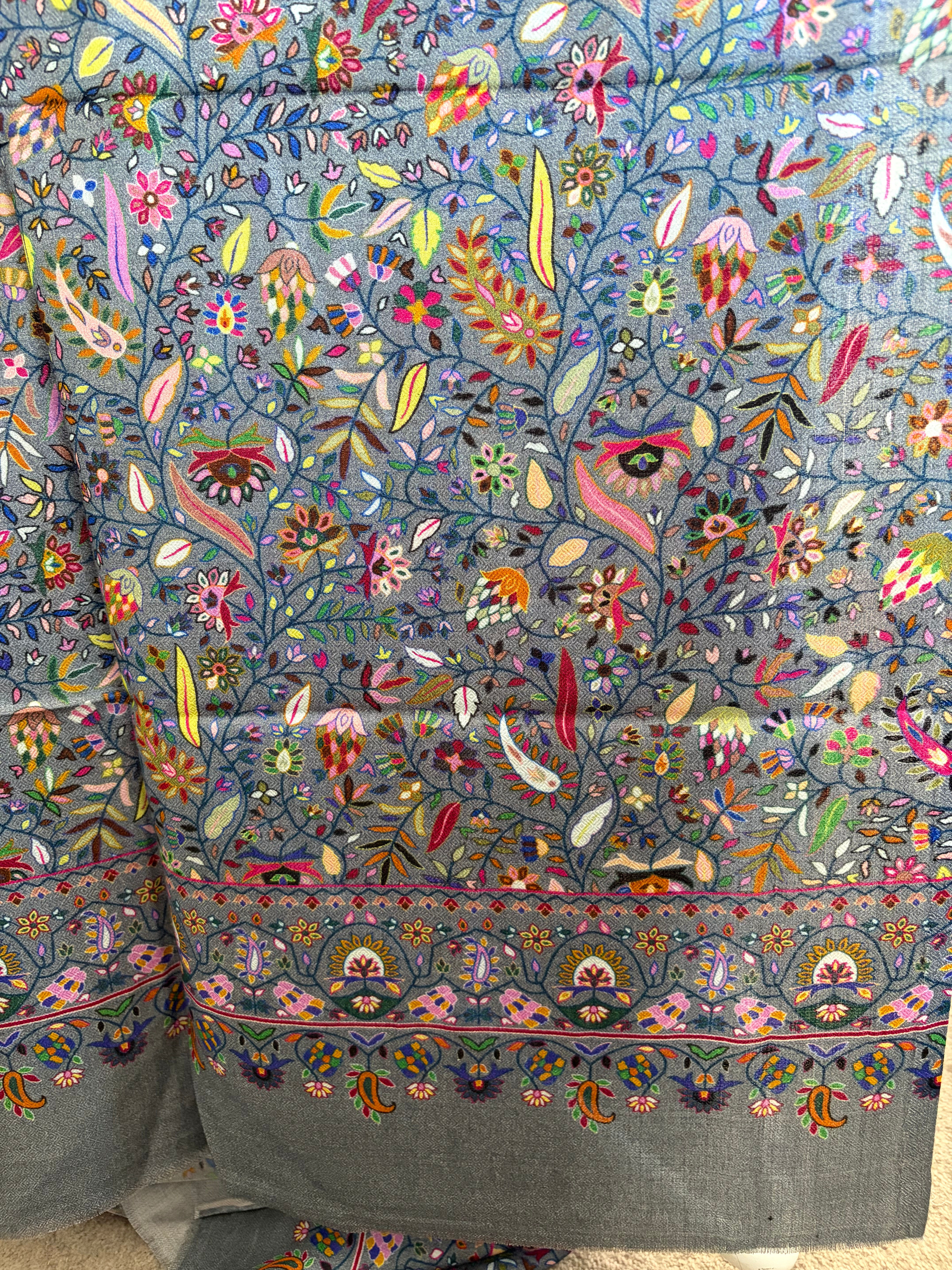 Silk/Pashmina -S06 - grey