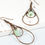 Thumbnail: Mint Green & Copper Teardrop Earrings