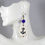 Thumbnail: Nautical Blue & White Anchor Earrings
