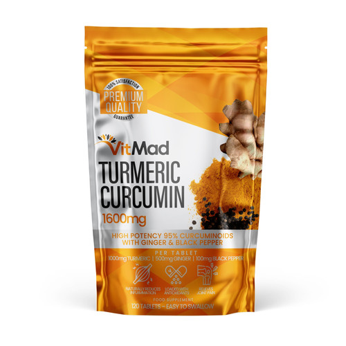 Turmeric Curcumin Ginger Black Pepper 120 Tablets 95 Curcuminoids