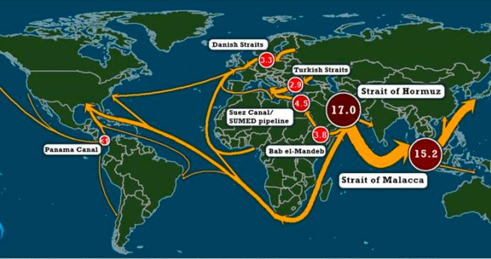 I guarantee half of this administration can't find the strait on this map.