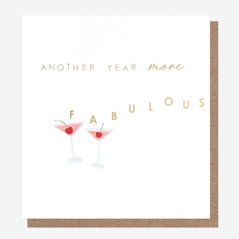 Fabulous Cocktails Birthday Card