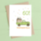 Penblwydd Hapus (60) (Happy Birthday (60) Truck) - Welsh Card
