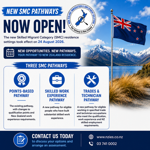 New Skilled Migrant Category Pathways Are Now Open