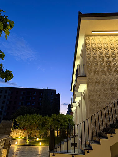 Exterior featuring unique stairs